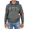 Alpha Industries Label Hoody pánska mikina dark olive