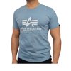 Alpha Industries Basic T Shirt Greyblue tričko pánske 1