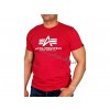 Alpha Industries Basic T-Shirt Speed Red/White tričko pánske 1