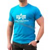 Alpha Industries Basic T Shirt Blue lagoon tričko pánske 1