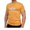 Alpha Industries Basic T Shirt Tangerine tričko pánske 1