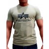 Alpha Industries Basic T Shirt Light Olive tričko pánske a