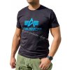 Alpha Industries Basic T Shirt Black Blue tričko pánske