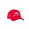 Alpha Industries Basic Trucker Cap šiltovka speed red