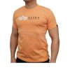 Alpha Industries LABEL T tričko pánske tangerine 1