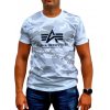 Alpha Industries Basic T Shirt Camo tričko pánske white camo 1