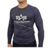 Alpha Industries Basic T LS pánske tričko s dlhým rukávom navy 1