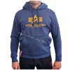 Alpha Industries Basic Hoody pánska mikina New navy wheat 2