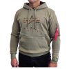 Alpha Industries Camo TPU Hoody pánska mikina olive