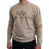 Alpha Industries mikina pánska bez kapucne Basic Sweater CARBON vintage sand 1