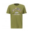 Alpha Industries tričko pánske COLLEGE CAMO T moss green
