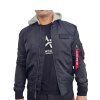 Alpha Industries pánska prechodná bunda MA 1 TT HOOD black 2