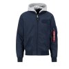 Alpha Industries pánska prechodná bunda MA 1 TT HOOD rep blue