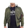 Alpha Industries pánska prechodná bunda MA 1 TT HOOD dark green 2