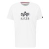 Alpha Industries GRUNGE LOGO T tričko pánske white