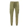 Alpha Industries COTTON TWILL JOGGER pánske nohavice olive 6