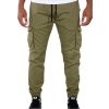 Alpha Industries COTTON TWILL JOGGER  pánske nohavice olive 4