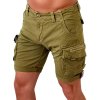 Alpha Industries pánske cargo šortky CREW SHORT Khaki