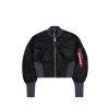Alpha Industries dámska zimná bunda Waisted MA 1 Wmn mud black