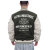 alpha industries zimna bunda varsity air force jacket dark olive 3