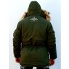 alpha industries polar jacket panska zimna bunda dark green d