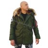 Alpha Industries Polar Jacket pánska zimná bunda dark green 9