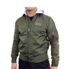 Alpha Industries pánska prechodná bunda MA 1 TT HOOD dark green 1