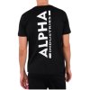 Alpha Industries BACKPRINT T black tričko pánske