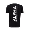 Alpha Industries BACKPRINT T black tričko pánske c