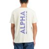 alpha industries backprint t tricko panske vintage white 6