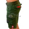 Alpha Industries Crew Short Patch Dark Olive pánske šortky 4