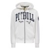 Pitbull West Coast mikina na zips s kapucňou NORTON off white