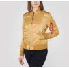 22760 7739 vyrp12 5176Alpha Industries MA 1 SF WMN damska zimna bunda Gold a