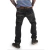 Yakuza pánske jeansy BIKER FLAP STRAIGHT JEANS CPB 14083 black vintage