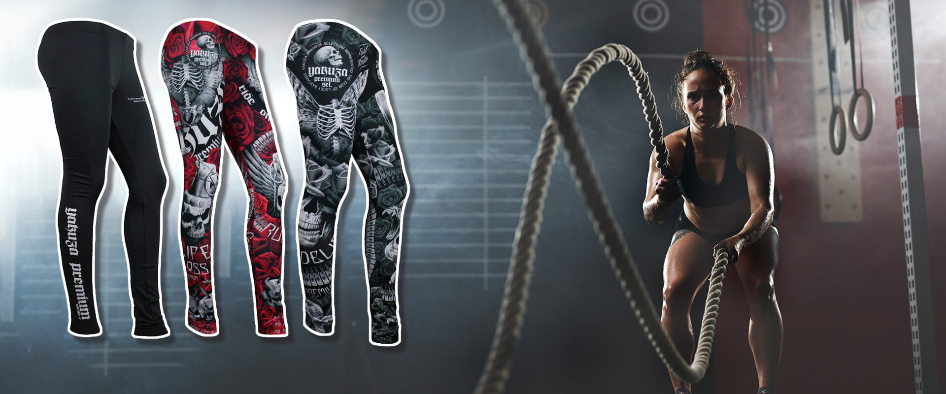 dámské legíny yakuza premium pro sport nebo volný čas skladem