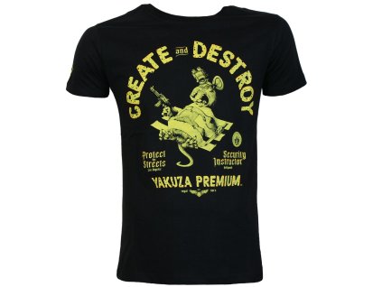 Tričko Yakuza Premium 3701 Create and Destroy černé 3