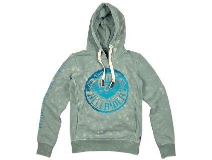 mikina dámská Hell Rider 3838 Yakuza Premium Selection modrozelená 1