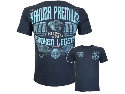 Tričko Yakuza Premium 3906 tmavě modré Broken legend, Pain and Gain Los Angeles 5