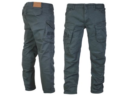 kalhoty Yakuza Premium Selection cargo 3952 šedé olivové 2