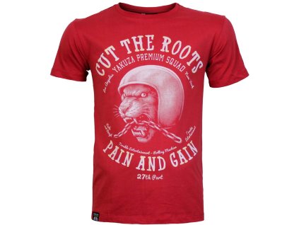 Tričko Yakuza Premium 3901 červené, Cut the Roots Los Angeles 2