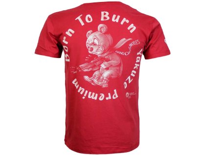 Tričko Yakuza Premium 3908 červené Born to Burn 4