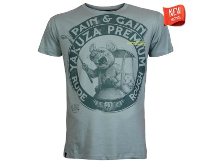 Tričko Yakuza Premium 3907 lila matt Rude and Rough, Pain and Gain Los Angeles 2