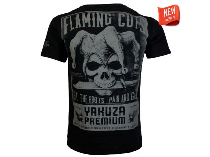 tričko pánské Yakuza Premium 3916 Flaming Cuts černé 2