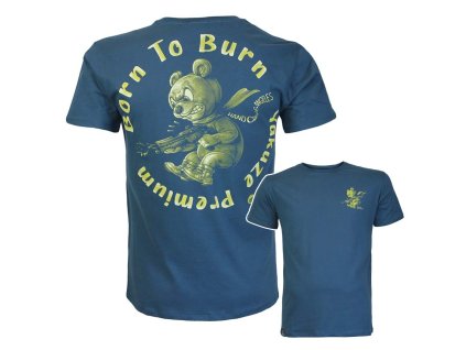 Tričko Yakuza Premium 3908 modré Born to Burn 8