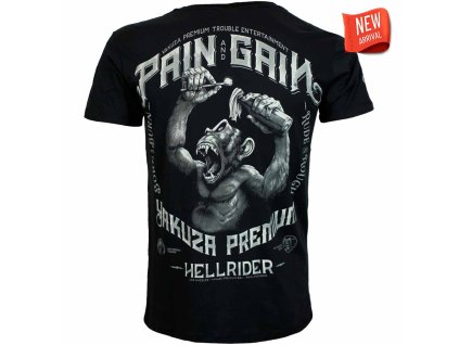 Tričko Yakuza Premium 3909 černé Pain and Gain, Hellrider 9