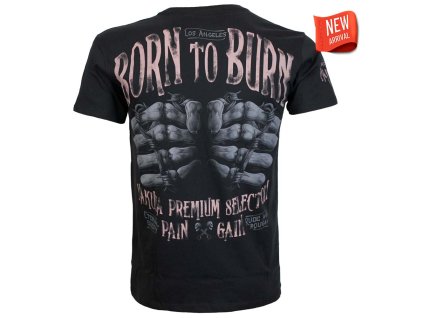 Tričko Yakuza Premium 3915 černé Pain and Gain, Born to Burn 2