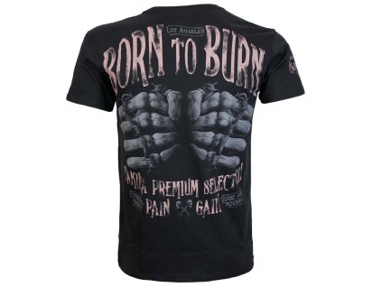 Tričko Yakuza Premium 3915 černé Pain and Gain, Born to Burn 3