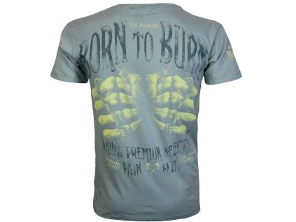Tričko Yakuza Premium 3915 světle modré Pain and Gain, Born to Burn 1