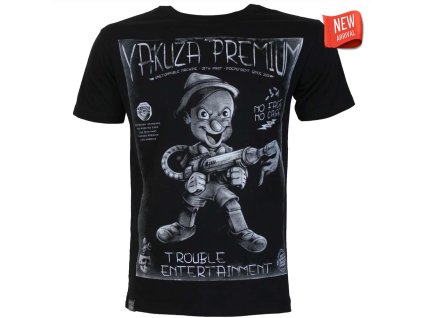 Pánské černé tričko Yakuza Premium YPS 4003 – Trouble Entertainment, Burattino 1