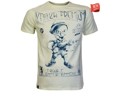 Pánské žluté tričko Yakuza Premium YPS 4003 – Trouble Entertainment, Burattino 1 (2)